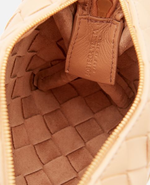 Bottega Veneta Mini Loop Leather Shoulder Bag In Brown