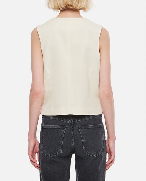 WOOL GABARDINE VEST for Women - Comme Des Garçons Girl sale | Biffi