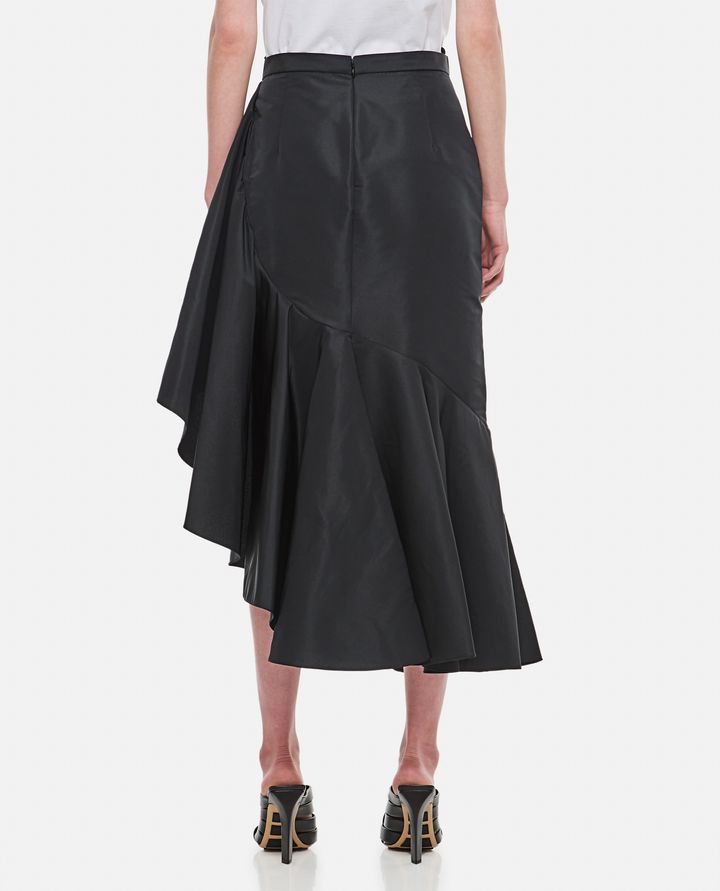Alexander McQueen - POLYFAILLE ROUCHED MIDI SKIRT_3