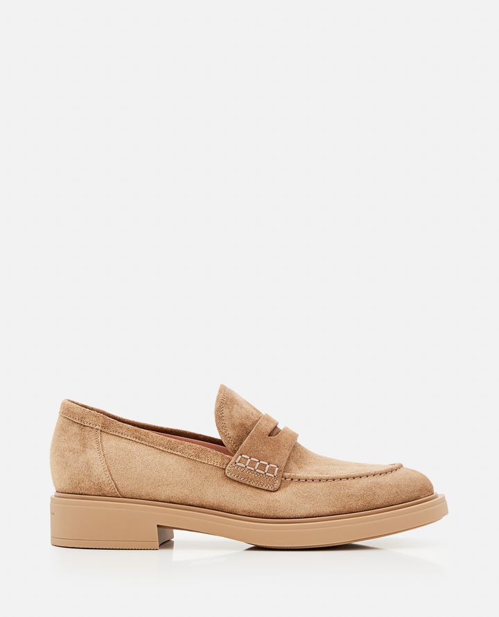 Gianvito Rossi - HARRIS SUEDE LOAFERS_1