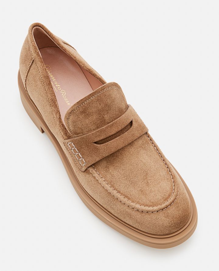 Gianvito Rossi - HARRIS SUEDE LOAFERS_4