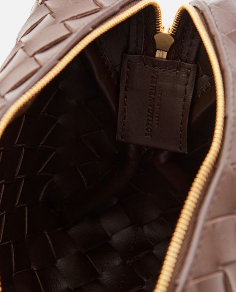 Loop Small Leather Shoulder Bag in Brown - Bottega Veneta