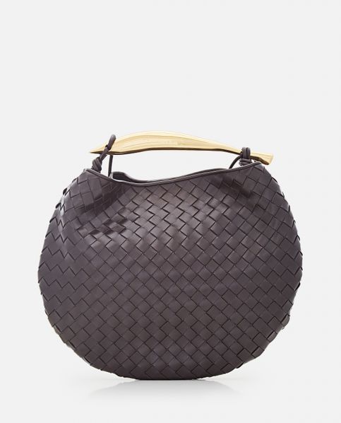 BOTTEGA VENETA Medium handbag Hobo Bag dark brown leather with storage bag  used