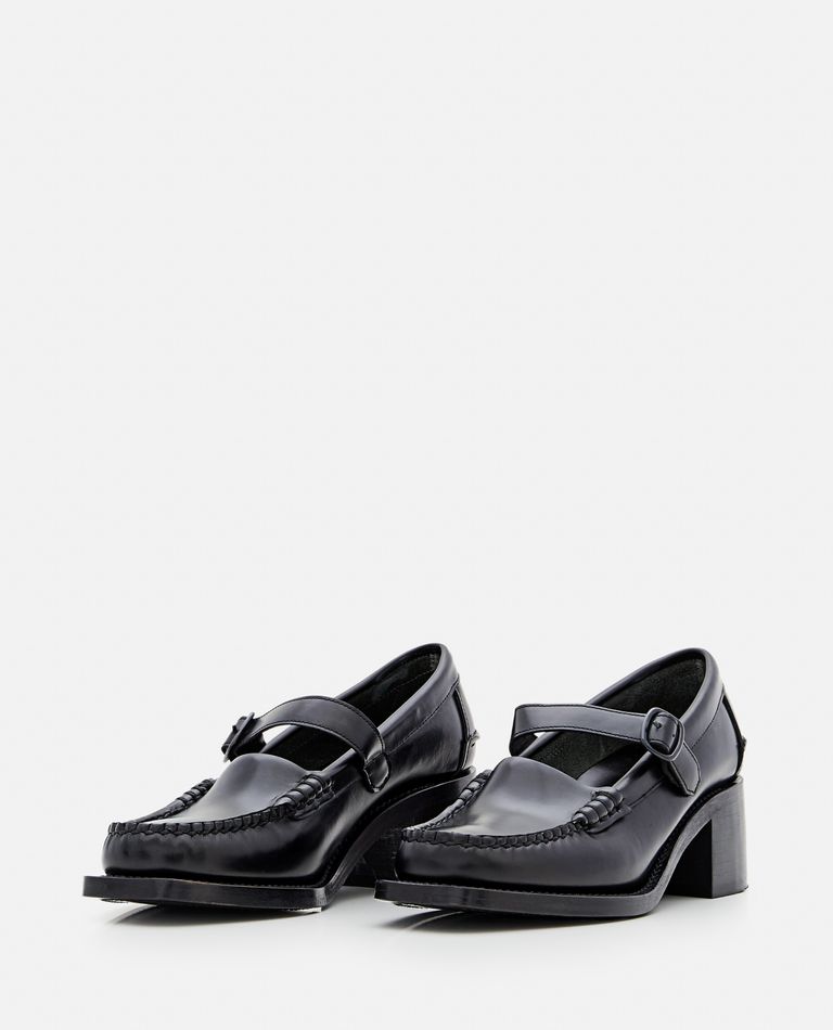 Hereu  ,  50mm Blanquer Leather Mary Jane Loafers  ,  Black 38