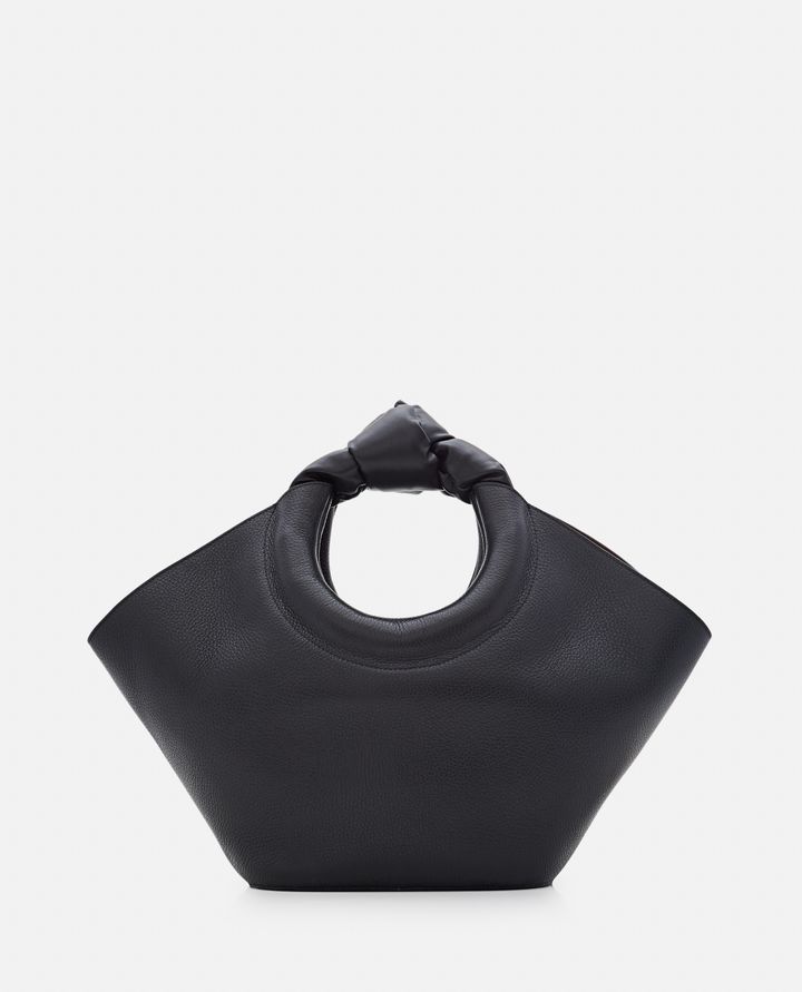 Hereu - CASTELL GRAINY LEATHER ROUND HANDLE TOTE BAG_1
