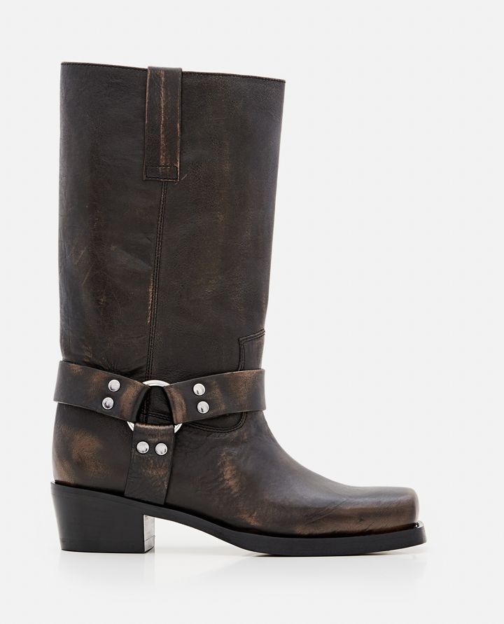 Paris Texas - 45MM ROXY BRUSHED LEATHER BOOTS_1