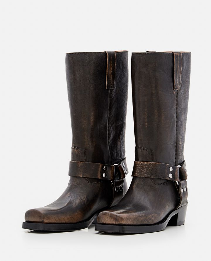 Paris Texas - 45MM ROXY BRUSHED LEATHER BOOTS_2