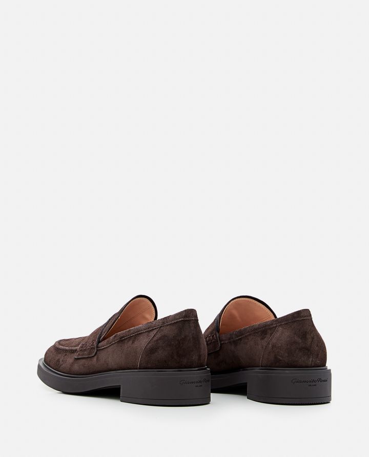 Gianvito Rossi - HARRIS SUEDE LOAFERS_3