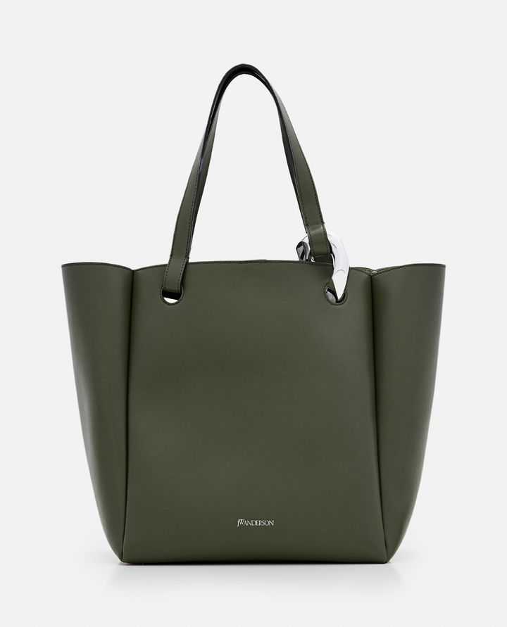 JW Anderson - CHAIN CABAS LEATHER TOTE BAG_1