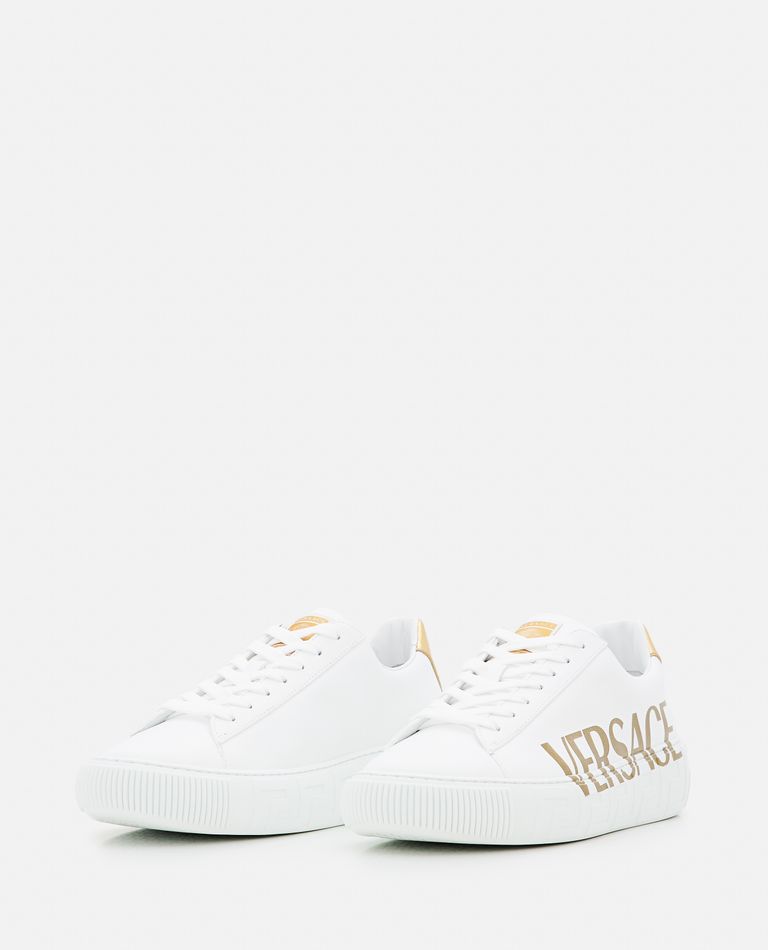Versace  ,  Sneakers In Pelle Di Vitello  ,  Bianco 40