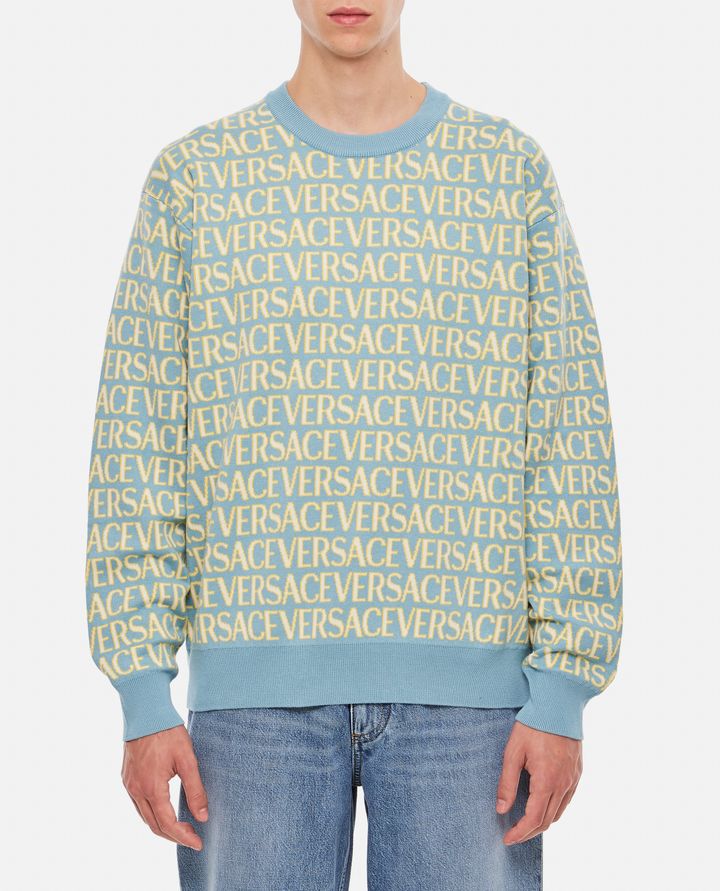 Versace - KNIT SWEATER VERSACE ALL OVER_1