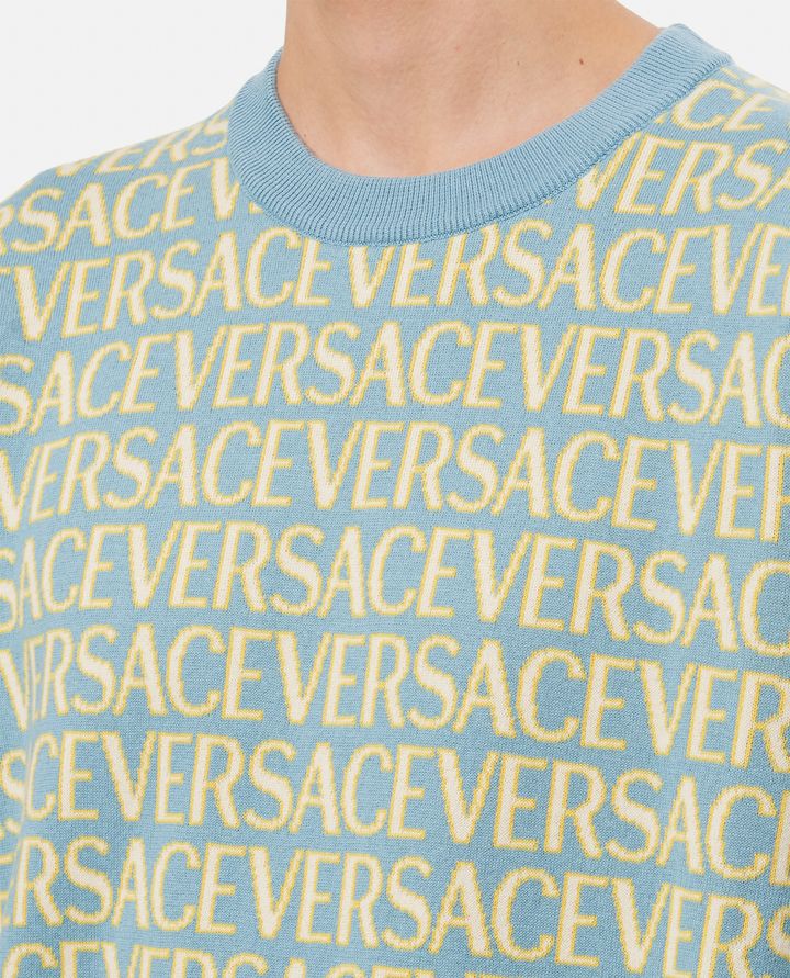 Versace - KNIT SWEATER VERSACE ALL OVER_4
