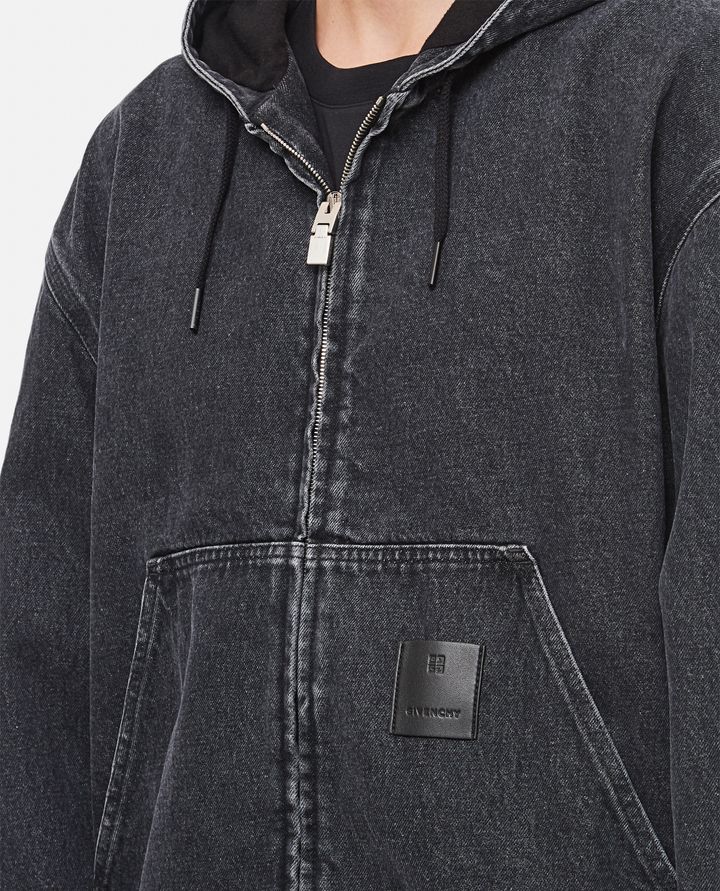 Givenchy - DENIM HOODIE LINED_4