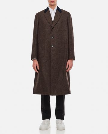 Thom Browne - ELONGATED PATCH POCKET TOP COLLAR IN SHETLAND