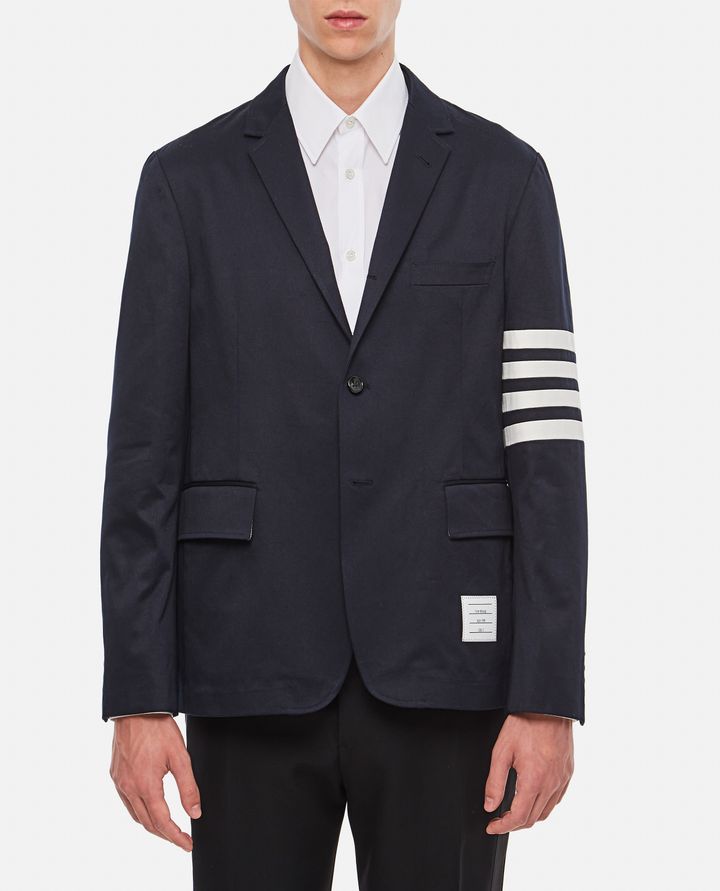 Thom Browne - UNCONSTRUCTERED CLASSIC SPORT JACKET W/ 4 BAR IN COTTON TW_1