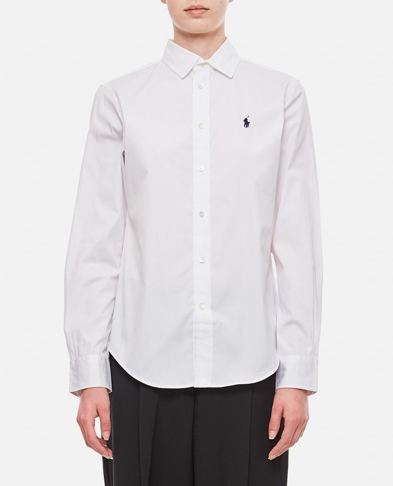 Polo Ralph Lauren  ,  Long Sleeve Button Front Shirt  ,  White 2