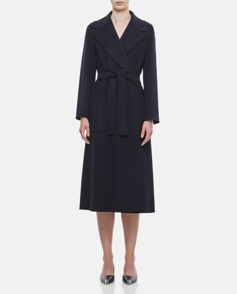 's Max Mara Paolore Long Coat In Blue