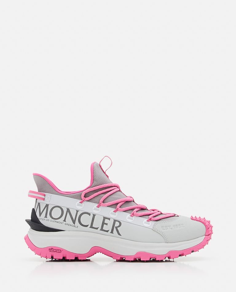 Shop Moncler Trailgrip Lite Sneakers In Rose