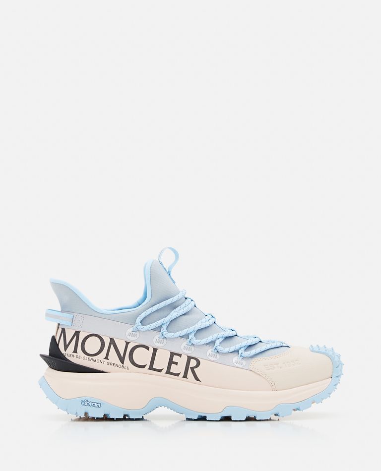 Shop Moncler Trailgrip Lite Sneakers In Sky Blue