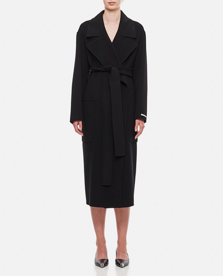 SPORTMAX ヴェレーノ ピュア ウール ベルテット コート VELENO VELENO WOOL BLEND LONG COAT for Women - Sportmax | Biffi