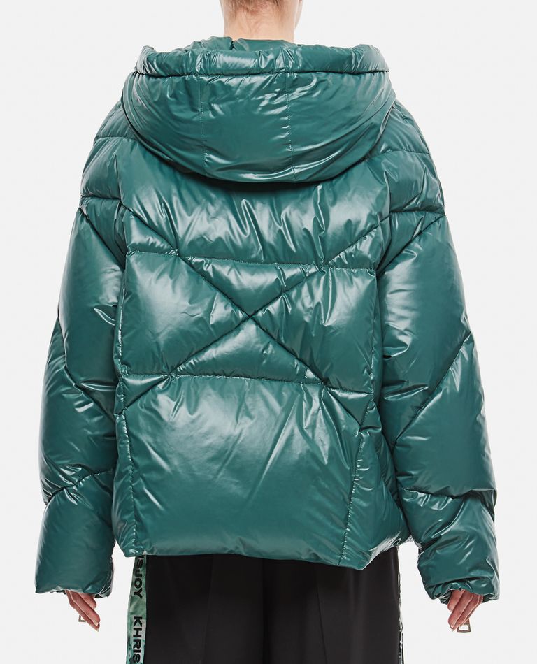 KHRIS ICONIC SHINY PUFFER COAT