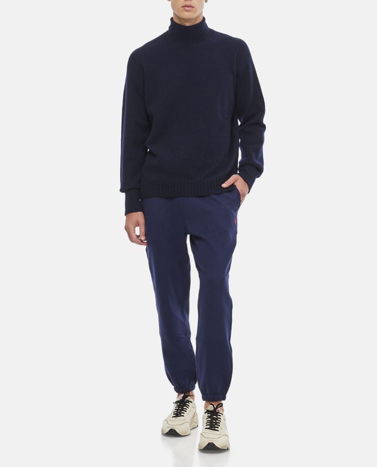 Drumohr  ,  High Neck Wool Sweater  ,  Blue 56