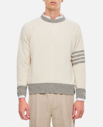 Thom Browne - CREWNECK PULLOVER 4 BAR STRIPE