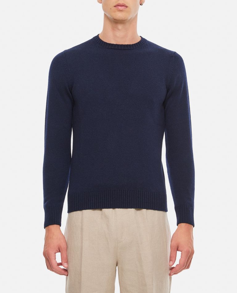 Drumohr  ,  Crewneck Cashemere Sweater  ,  Blue 46