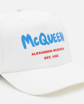 Alexander McQueen - TONAL GRAFFITI BASEBALL HAT
