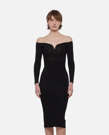 Khaite - VALESKA VISCOSE MIDI DRESS