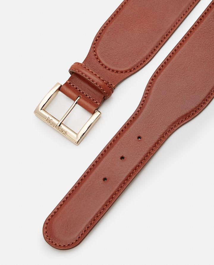 Max Mara - LOGO LEATHER BELT_2