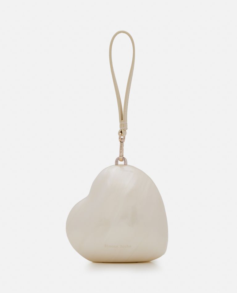 MICRO HEART BAG W/ PEARL CROSSBODY for Women - Simone Rocha