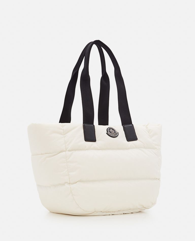 Shop Moncler Caradoc Down-filled Tote Bag In White