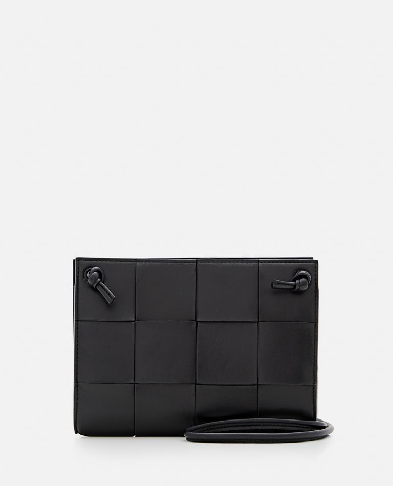 Nodini leather crossbody bag Bottega Veneta Black in Leather