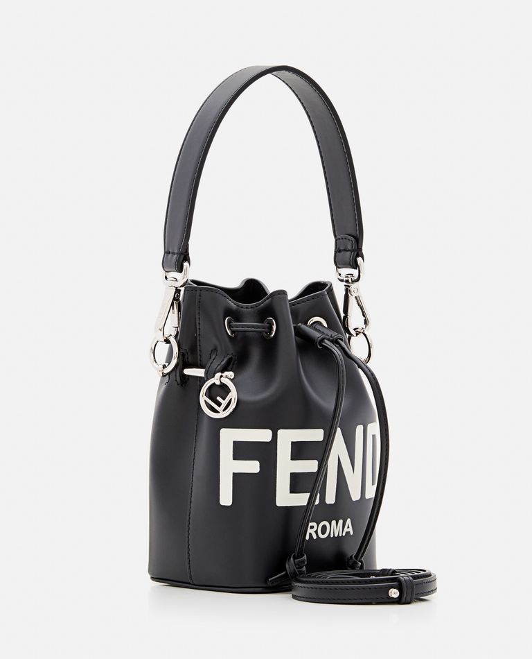Fendi  ,  Mon Tresor Leather Bucket Bag  ,  Black TU