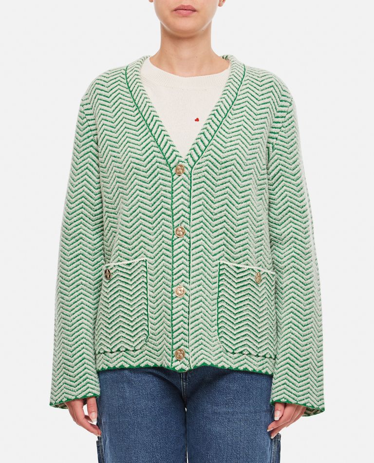 Barrie  ,  Cashmere Cardigan Jacket  ,  Green S