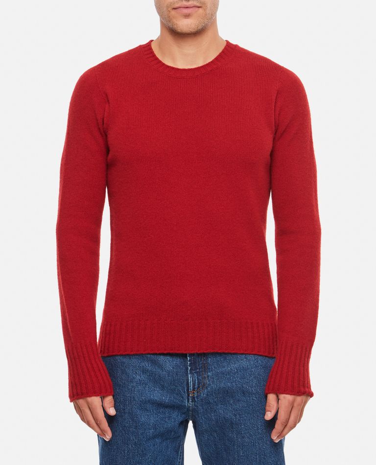 Drumohr  ,  Crewneck Wool Sweater  ,  Red 46