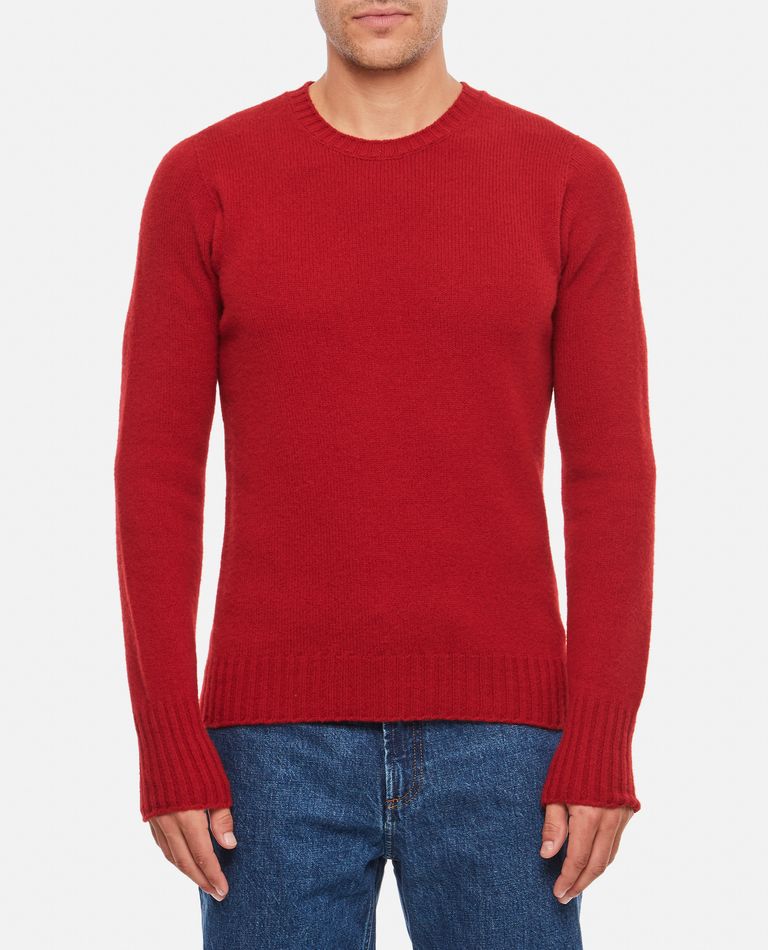 Shop Drumohr Crewneck Wool Sweater In Red