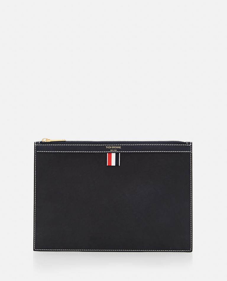 Shop Thom Browne Small Document Holder In Blue