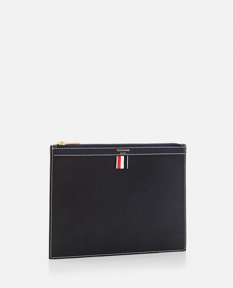 Shop Thom Browne Small Document Holder In Blue