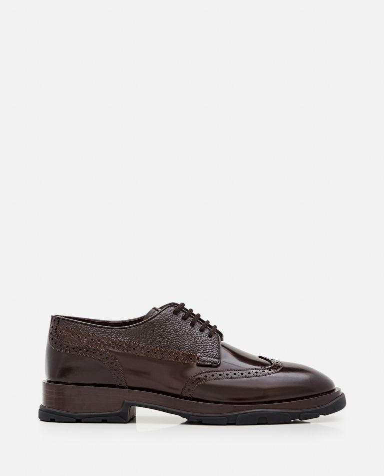 Alexander McQueen  ,  Derby Leather Shoes  ,  Brown 43