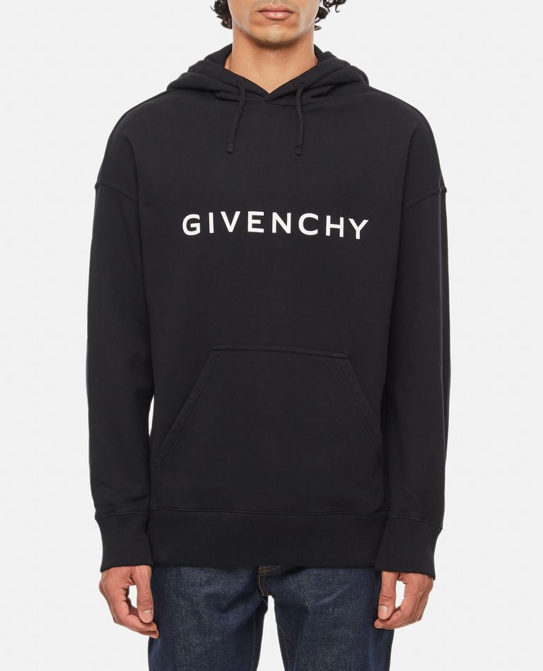 Shop Givenchy Slim Fit Hoodie In Black