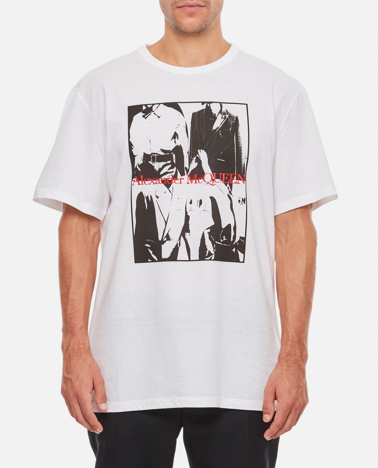 Alexander McQueen  ,  Cotton Printed T-shirt  ,  White M
