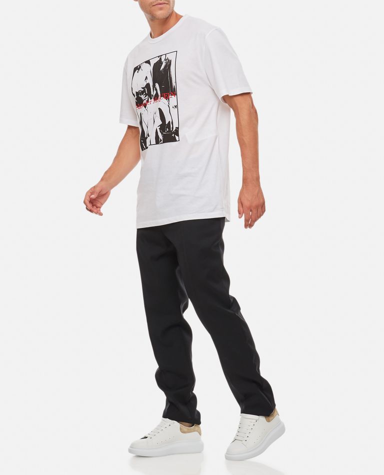 Alexander McQueen  ,  Cotton Printed T-shirt  ,  White L