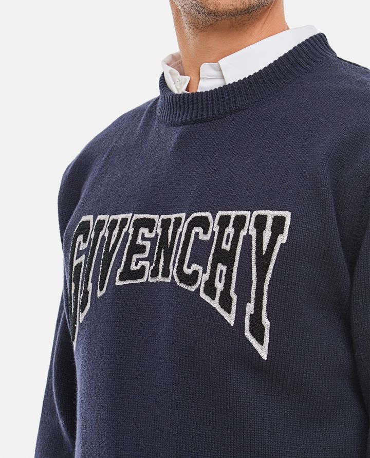 Givenchy - COLLEGE EMBROIDERY CREWNECK SWEATER_4