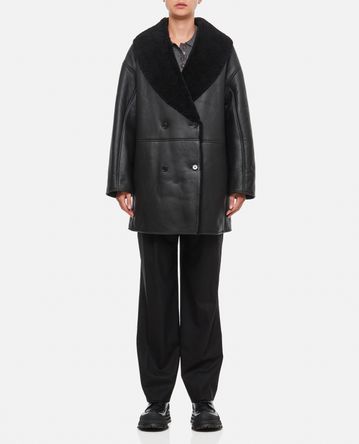 Loulou Studio - DOUBLE BREASTED SHEARLING COAT