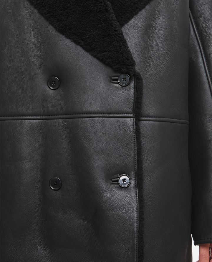 Loulou Studio - DOUBLE BREASTED SHEARLING COAT_4