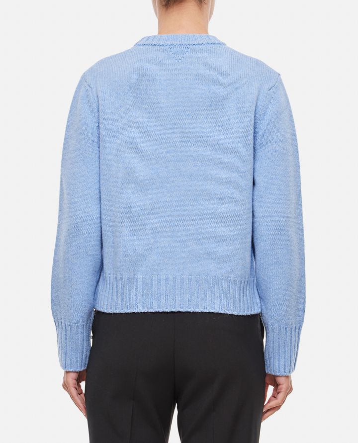 Bottega Veneta - FELTED WOOL SWEATER WITH KNOT BUTTONS AT SIDE_3