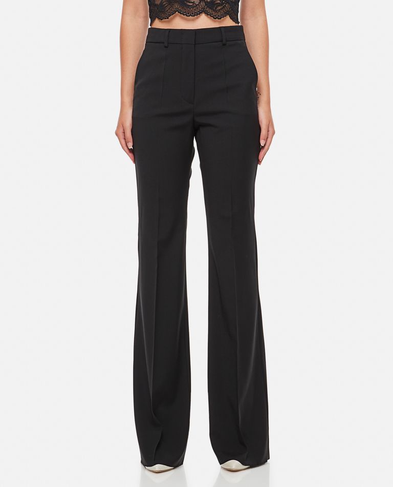 Shop Sportmax Hangar Flared Trousers In Black