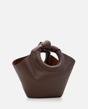 Hereu - CASTELL GRAINY LEATHER ROUND HANDLE TOTE BAG